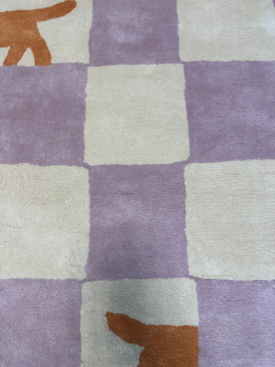 IMPARFAIT Walter Damier Lilas 120 X 170 (N°1)