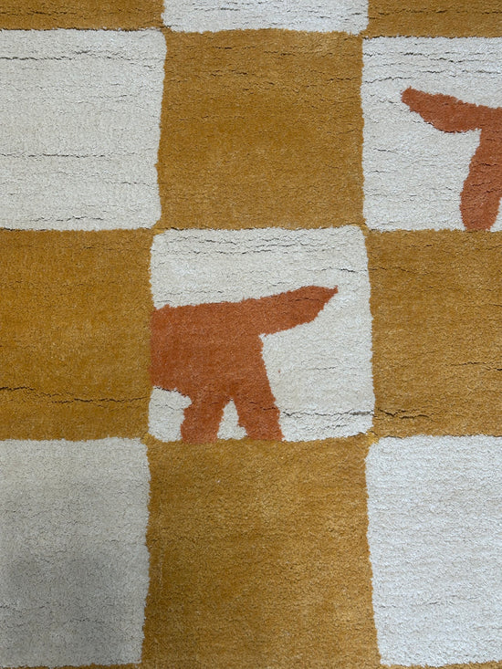 IMPARFAIT Walter Damier Ocre 100 X 130 (N°2)