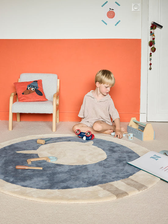 Tapis Mouton Marine