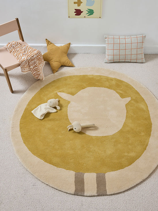 Tapis Mouton Vert Olive