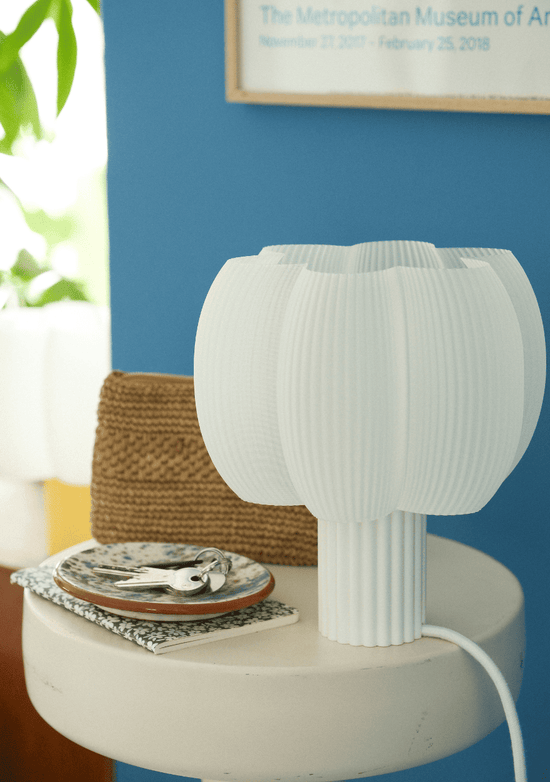 Lampe Fluffy Blanc Coton