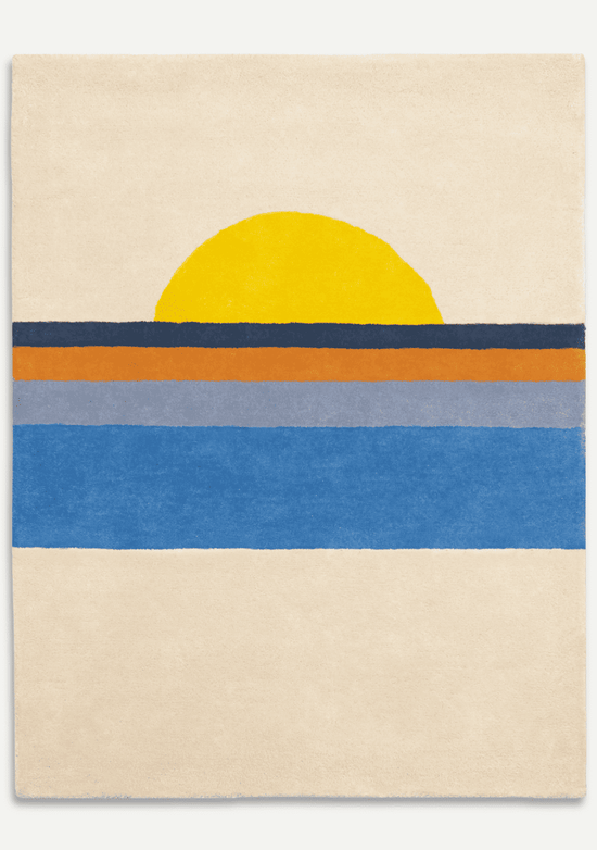 Tapis Sunset Bleu