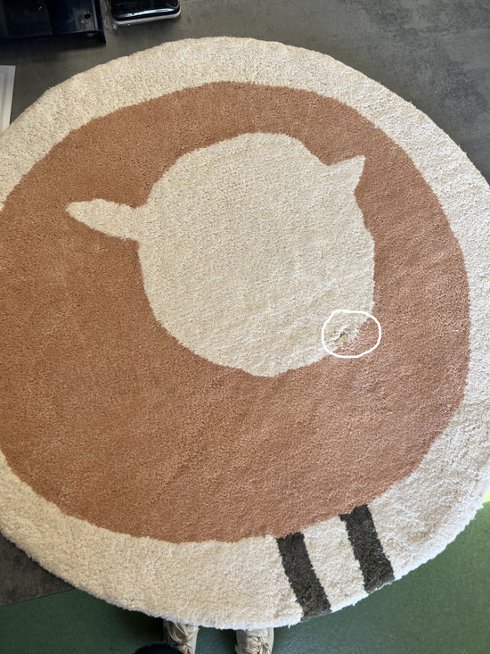 Tapis Imparfait Mouton Mini Moka - taille 60 cm