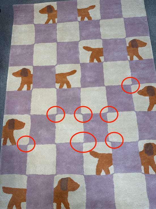 IMPARFAIT Walter Damier Lilas 120 X 170 (N°1)