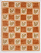 Tapis Coeur Damier Caramel