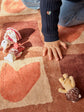 Tapis Coeur Damier Sienne