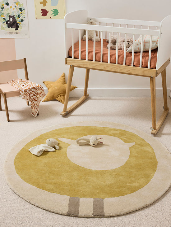 Tapis Mouton Vert Olive