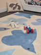 Tapis Oiseaux Bleu