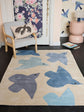Tapis Oiseaux Bleu