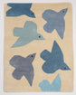 Tapis Oiseaux Bleu