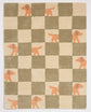 Tapis Walter Damier Kaki Taupe