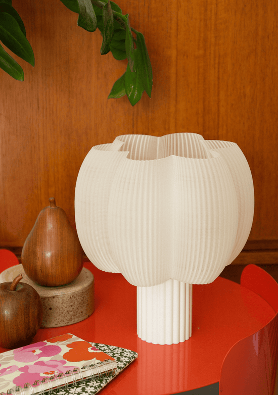 Lampe Fluffy Blanc Coton