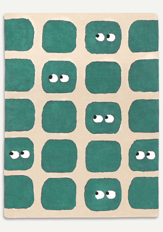Tapis Bidules Vert Profond