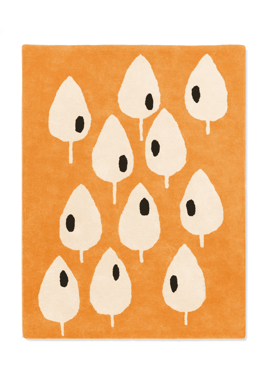 Tapis Forêt Abricot