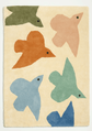 Tapis Oiseaux Bleu Terracotta