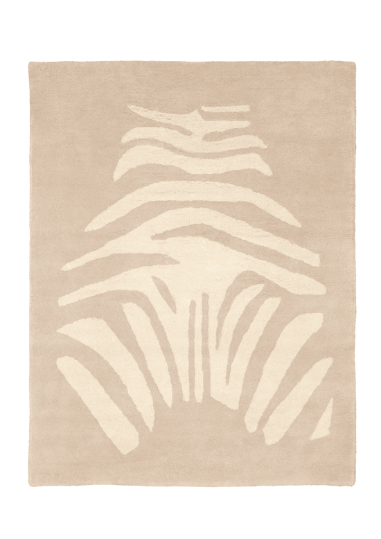 Tapis Zèbre Beige
