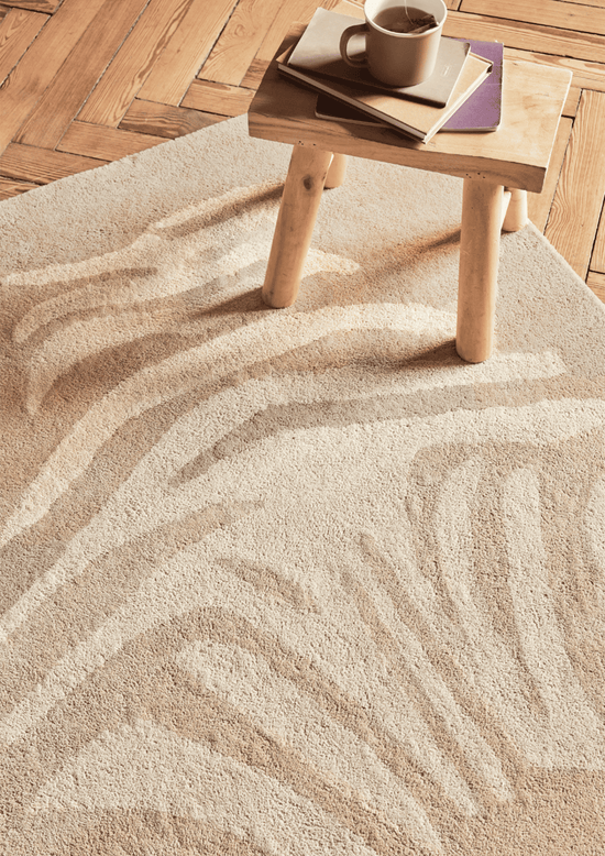 Tapis Zèbre Beige