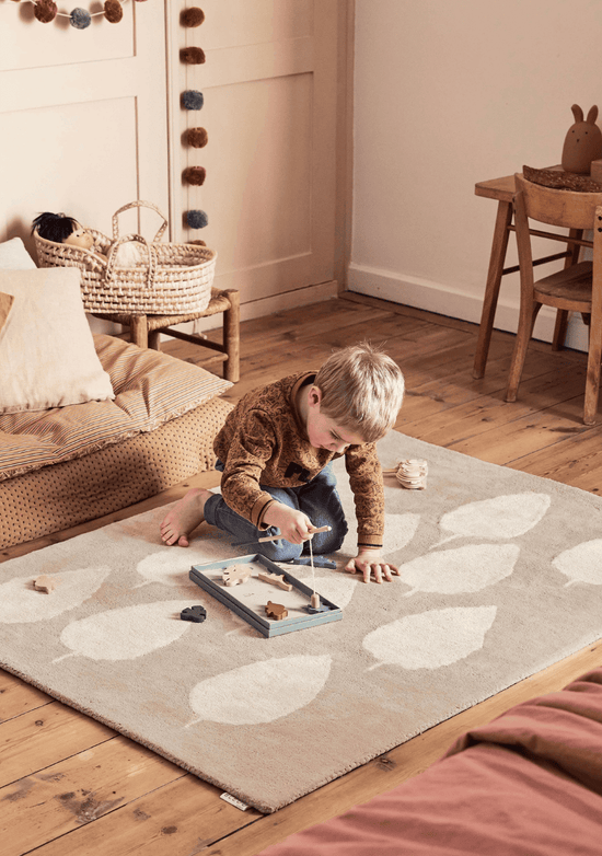 Tapis Imparfait Forêt Beige - taille 120 x 170 cm