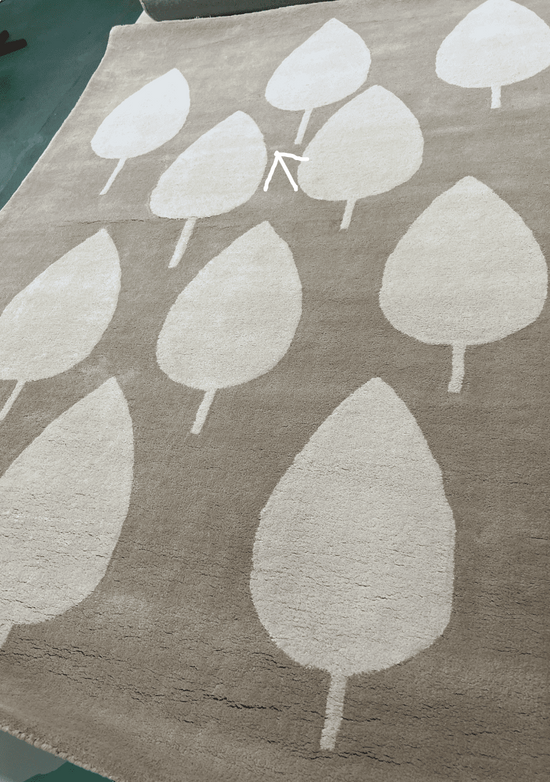 Tapis Imparfait Forêt Beige - taille 120 x 170 cm