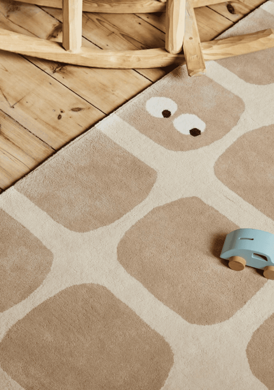 Tapis Imparfait Bidules Beige 1 - taille 120 x 170 cm