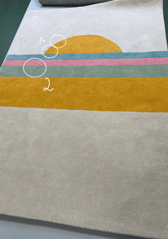 Tapis Imparfait Sunset Orange 2 - taille 120 x 170 cm