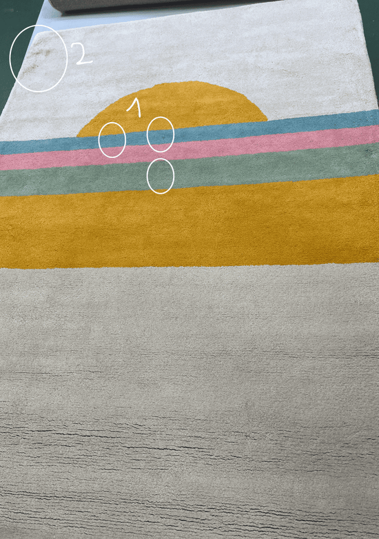 Tapis Imparfait Sunset Orange 4 - taille 120 x 170 cm