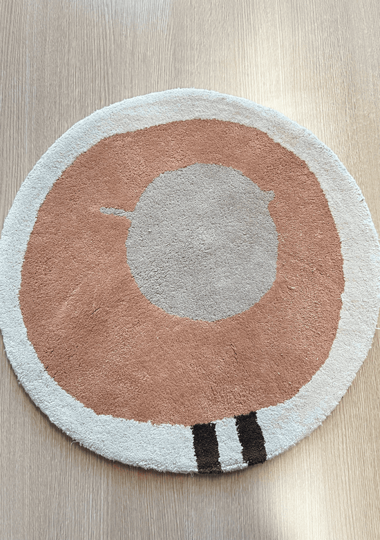 Tapis Imparfait Mouton Mini Moka 1 - taille 60 cm